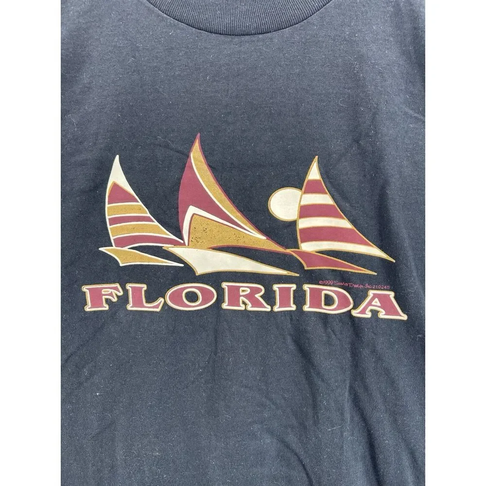 Vintage United Sports Activewear Mens Large  Black Sweatshirt 90s FLORIDA‎ USA